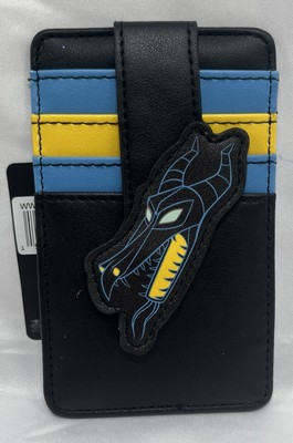 NWT Disney Vegan Leather Buckle Down Wallet I d Holder Cardholder Malefic. Drago