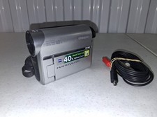 Sony DCR-HC52 Handycam MiniDV Camcorder 40x Zoom Carl Zeiss Untested No Charger