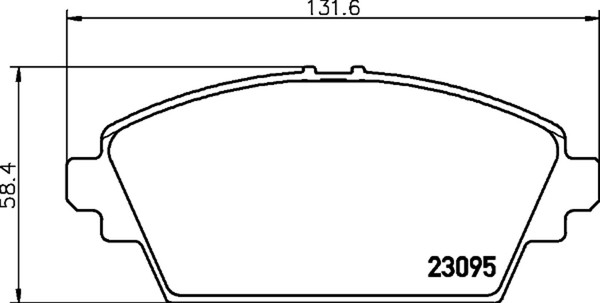 Hella Pagid Bremsbelagsatz Scheibenbremse 8DB 355 011-951 FüR P12 Nissan Primera-image