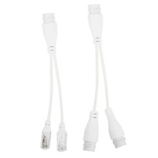 POE Splitter RJ45 2-in-1 Network Cabling Connector For Security Camera Install A