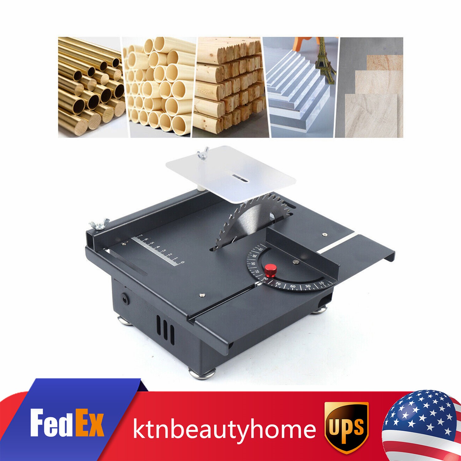 Mini Table Saw Electric Precision Bench Saw Small Woodworking Cutting Tool DIY