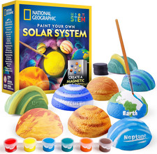 National Geographic Magnetic Solar System Painting Kit 3D Magnet Making Kit, P