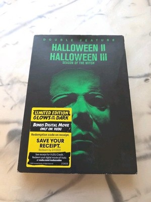 Halloween II & III Double Feature DVD With Glow In The Dark Slipcover Sealed 