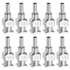 10 Pcs 13G 0.26 Inch Bent Blunt Tip Dispensing Needle for Refilling Liquid