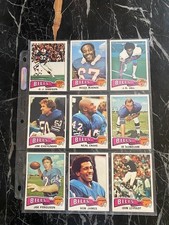 1975 Topps Football Buffalo Bills Team Set 19ct O J Simpson, Rashad