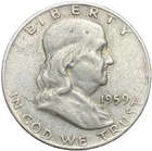 1959-D Franklin Half Dollar 90% Silver – Denver Mint