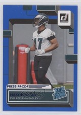 2022 Panini Donruss Rated Rookie Press Proof Blue Nakobe Dean #387 uw8
