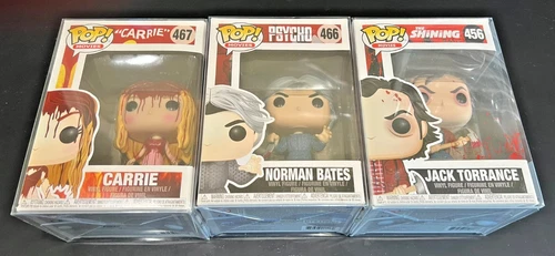 Lot Of 5 Funko Pop! Movies (Horror Movies) Carrie, Norman Bates & Jack Torrance