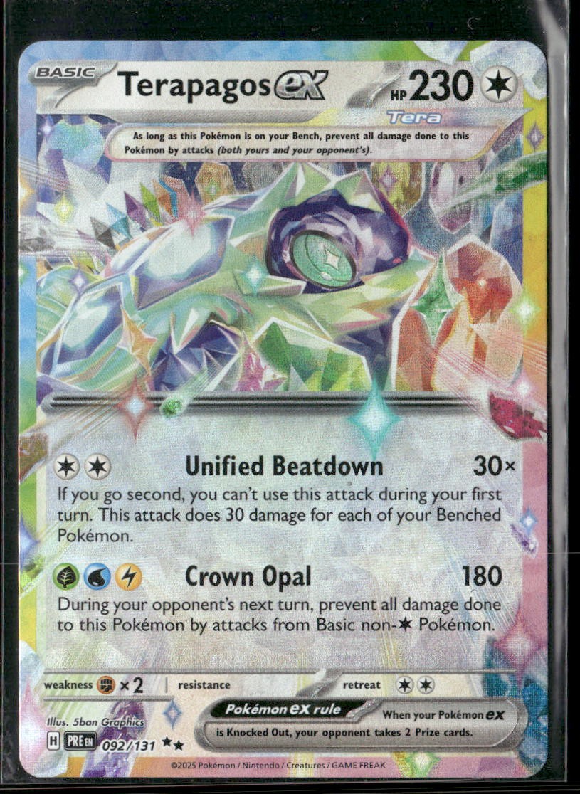 Terapagos ex - Double Rare SV: Prismatic Evolutions 092/131 NM