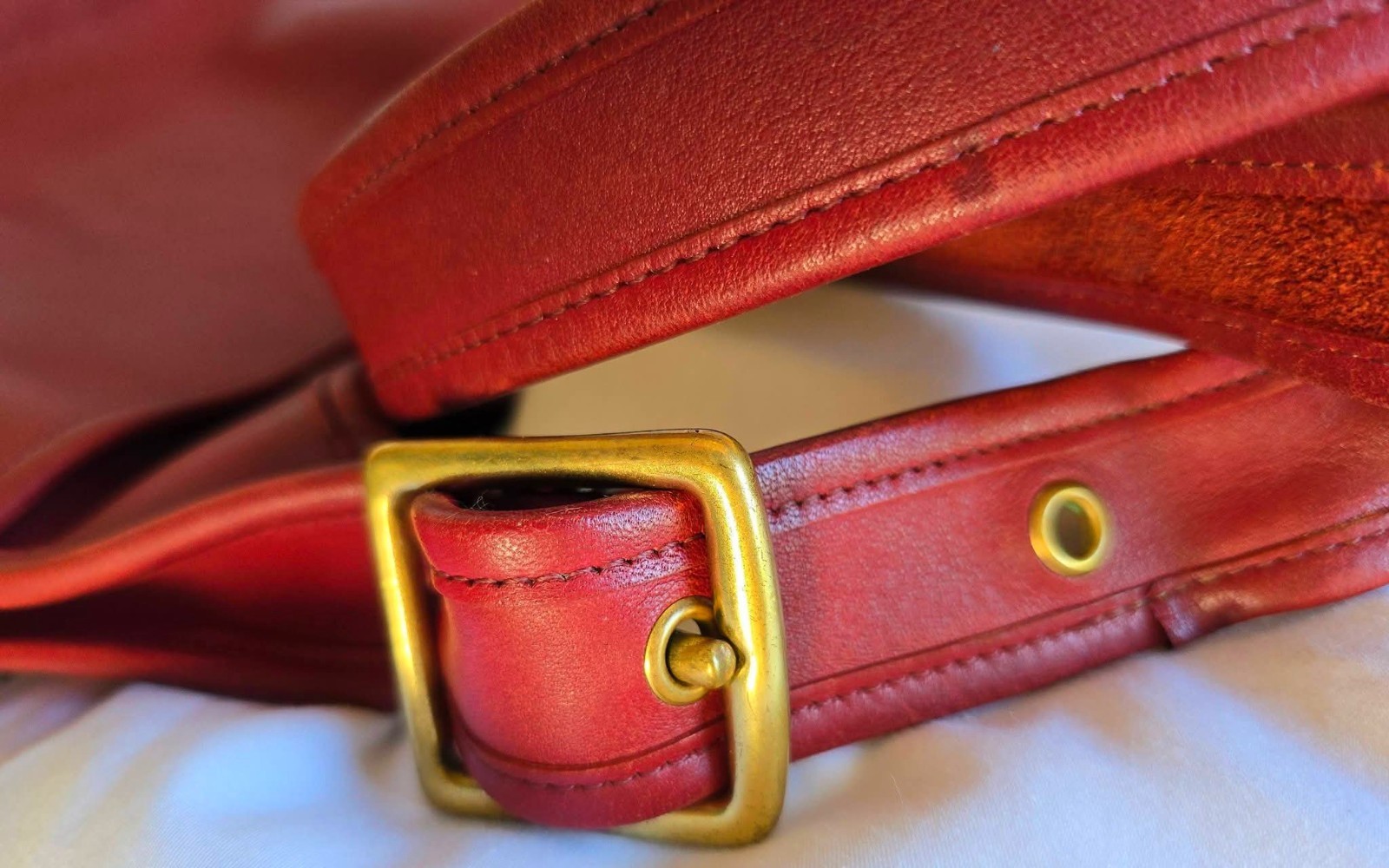 Vintage Coach Legacy Janice 9966 Red Leather Shoulder/Crossbody Bag image 10