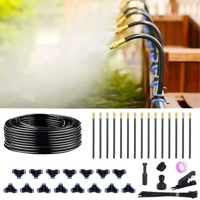 #ad #ad 360° Adjustable Drip Irrigation System for Garden 49FT Greenhouse Sprinkler ... $35.91