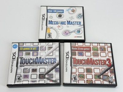 TouchMaster 1 2 & Mechanic Master (Nintendo DS Games) Complete Authentic