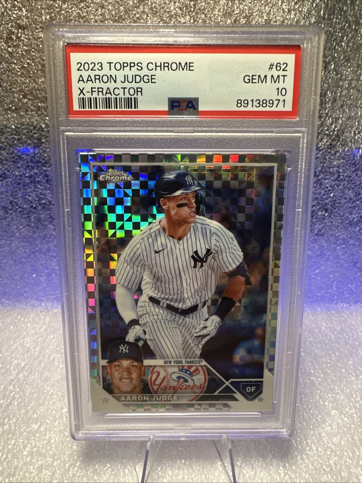 2023 Topps Chrome - Aaron Judge #62 X-Fractor PSA 10 MVP 🔥🔥