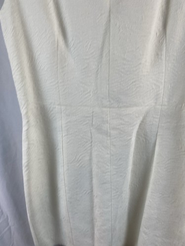 New Theory Textured White Sheath Dress Women’s Size 8 Back Zipper - Picture 9 of 12