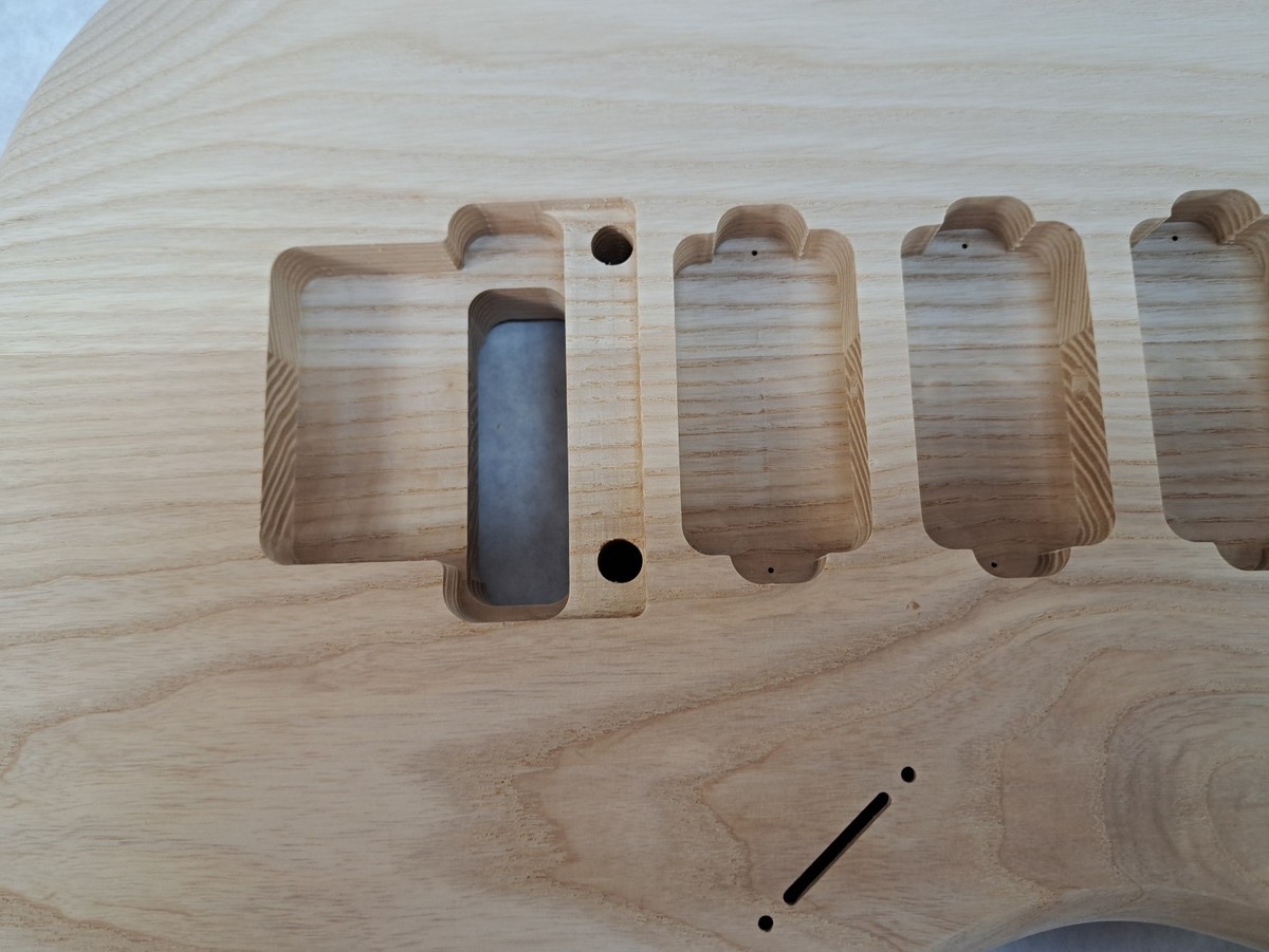 Ash HHH guitar body - for Fender Strat Stratocaster neck Floyd