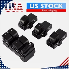 4pcs 22864837 For 2007-2017 GMC Acadia Power Window Control Switch Front Rear-