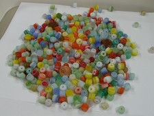 2 Pounds India Handmade Multicolor Glass Beads Wholesale Bulk Lot OKP-12   