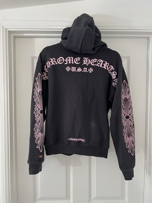 Chrome Hearts X Matty Boy Shoulder Black Pink Sweatshirt Small | eBay