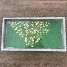 TROPICAL HACIENDA BEADED MEDIUM RECTANGLE TRAY 7”X12” HOME DECOR