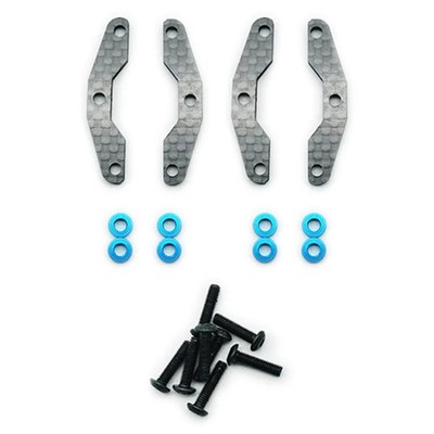 MTTR Racing Carbon Upper Arm Mount 4 pcs For Tamiya 1/10 Touring TT02 SRX #08110