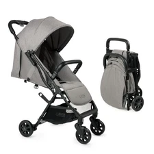 Compact Lightweight Baby Stroller - Easy Fold Canopy Storage Basket