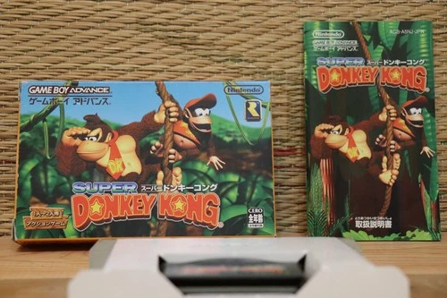 SUPER DONKEY KONG w/box manual Nintendo Game Boy Advance GBA Japan VG+!