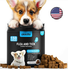 Flea and Tick Prevention for Dogs Chewable, 150 Chews - Flea  Tick Control - Ve