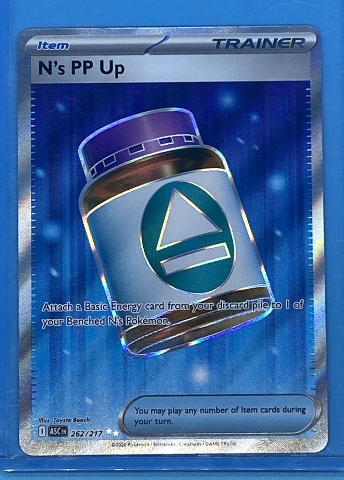 Pokemon Card - N's PP Up 262/217 Me: Ascended Heroes Holo