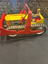 Marx tin lithographed wind up caterpillar bulldozer