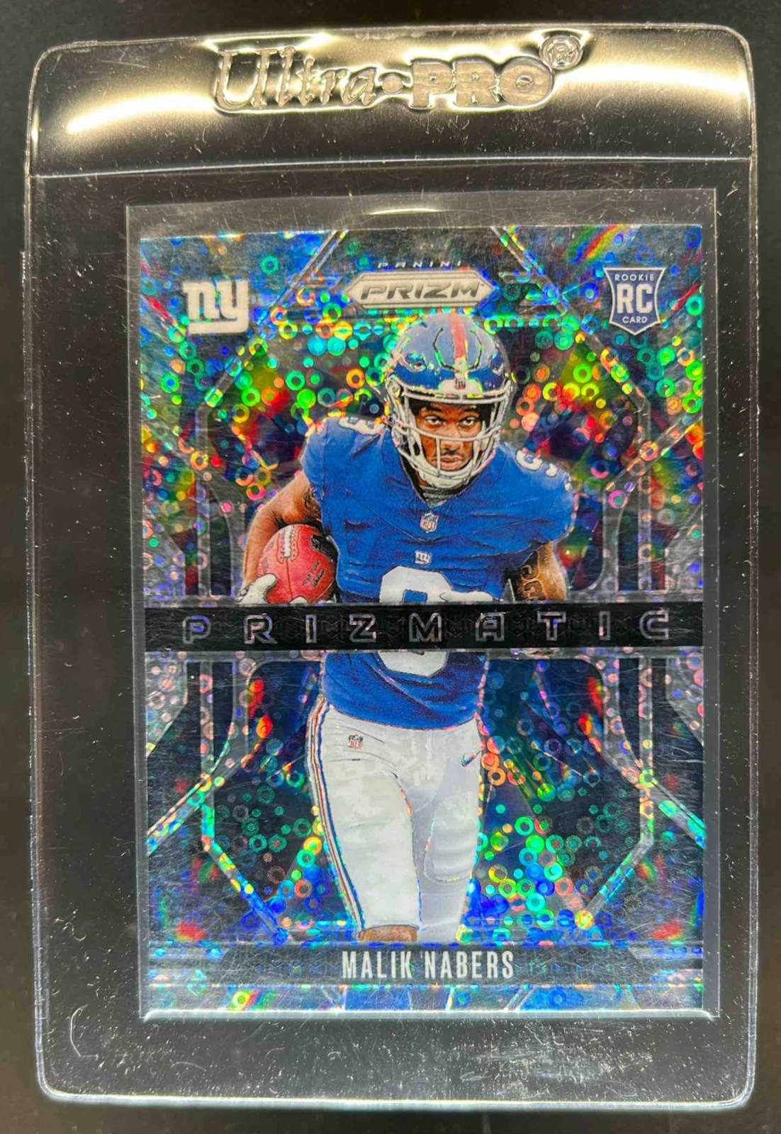 2024 Prizm Malik Nabers Prizmatic RC No Huddle Rookie #13 Giants