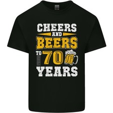 70th Birthday 70 Year Old Funny Alcohol Mens Light Cotton T-Shirt