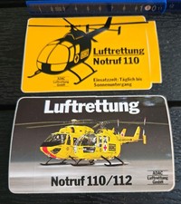2 x Werbe-Aufkleber * ADAC Luftrettung * RTH * Hubschrauber * Aufkleber 
