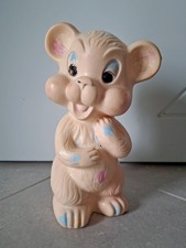 Pupazzo Ledra Ledraplastic Orsetto Vintage Raro di Gomma anni 60 Made in Italy