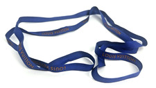 1.6 Yards of 1/2" Designer Louis Vuitton Blue Gift Ribbon w/Gold Logo Authentic
