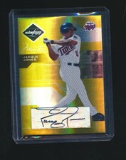 JACQUE JONES 2005 LEAF LIMITED MONIKERS GOLD AUTO PARALLEL 02/25 #89