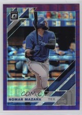 2019 Panini Donruss Optic Purple Pandora Prizm 23/99 Nomar Mazara #125 z6b