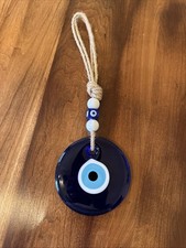 BCS X-Large Evil Eye Wall Decor 5.2'' Blue Glass Turkish Greek Nazar Amulet...