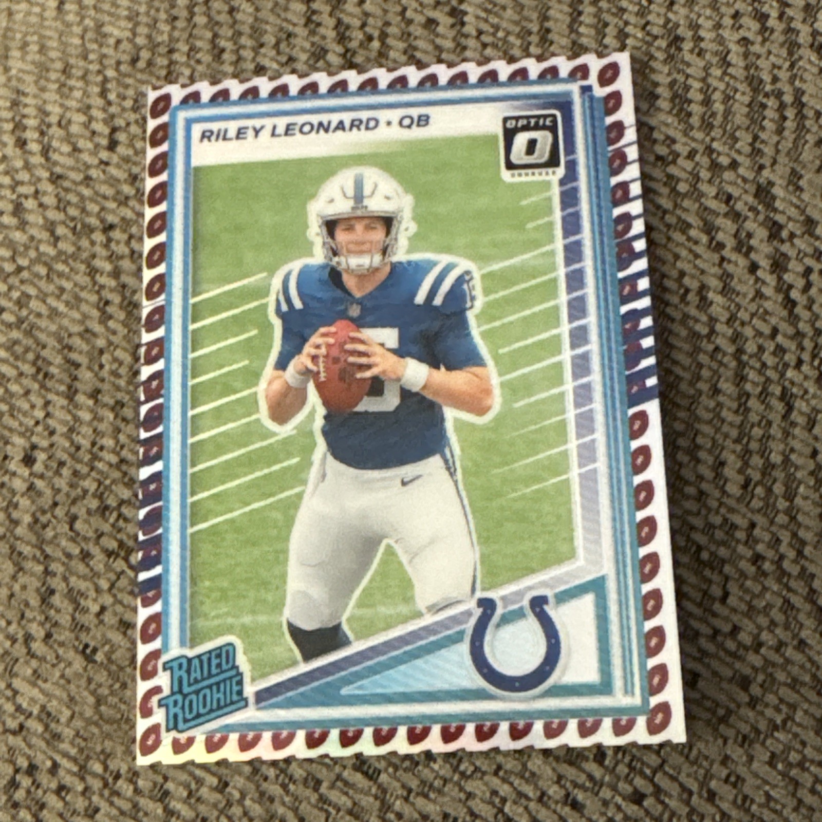 2025 Donruss Riley Leonard Rated Rookie Optic Preview Football Emoji 341 Colts3N