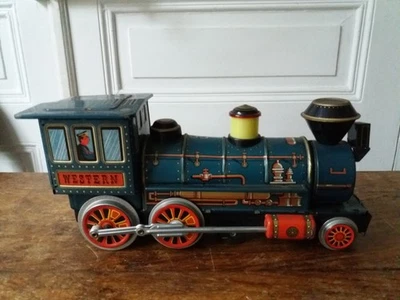 Ancienne locomotive WESTERN MODERN TOYS MADE IN JAPAN Années 50 - Photo 1/4