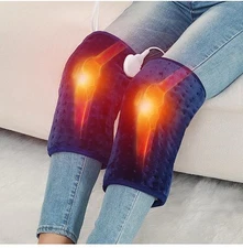 Electric Heated Knee Pad Brace Arthritis Pain Relief Warm Therapy Leg Wrap Belt