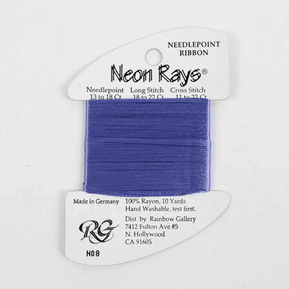 Lot of 4 Needlepoint Rayon Ribbon packs, 10 yds each, Assorted Colors  - Image 2 of 4