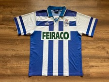 VINTAGE DEPORTIVO DE LA CORUNA SPAIN 1994/1996 HOME FOOTBALL SHIRT JERSEY UMBRO