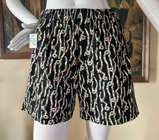 Men's Vintage 1980s Neon Coral Swim Trunks Shorts Hawaiian Surfer L NWT