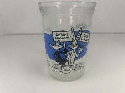 Welch's Looney Tunes Collector Series Jar 1994 Clear Blue Black White