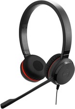 Jabra Evolve 30 II Wired Dual-Ear Headset with Mic for Work - 3.5mm Jack or USB