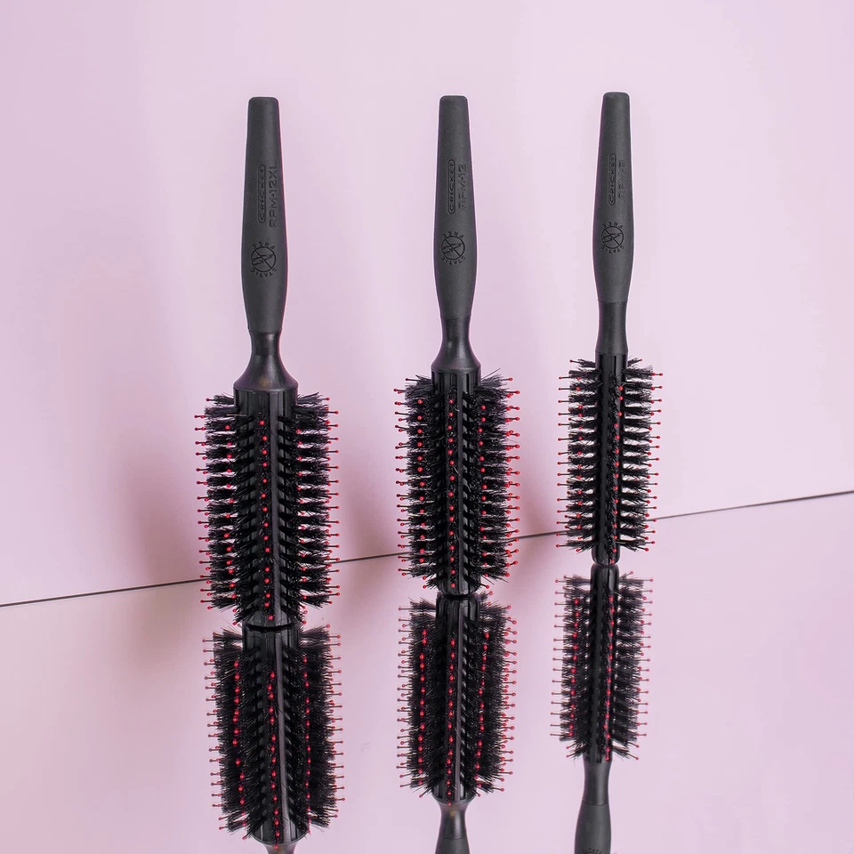 Escova de Cabelo de Cerdas de Javali Static Free RPM 8 - Escova Redonda Antiestática para Sopro... - Imagem 3 de 4