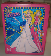 Vintage Barbie 1977 Pink Superstar Double Fashion Trunk Doll Wardrobe Case