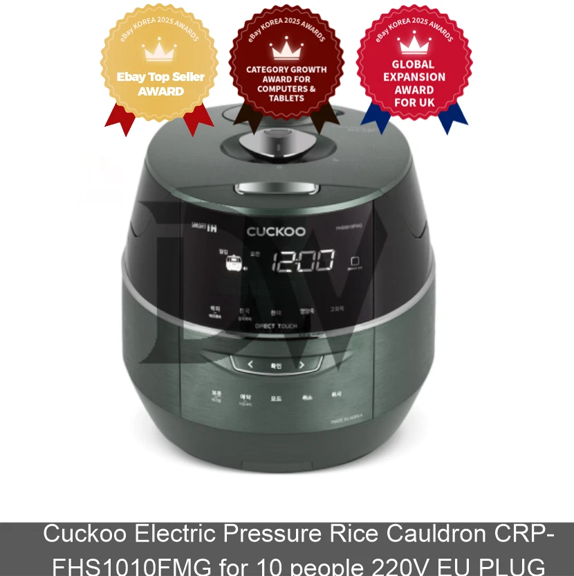 Cuckoo Electric Pressure Rice Cauldron CRP-FHS1010FMG for 10 people 220V EU PLUG