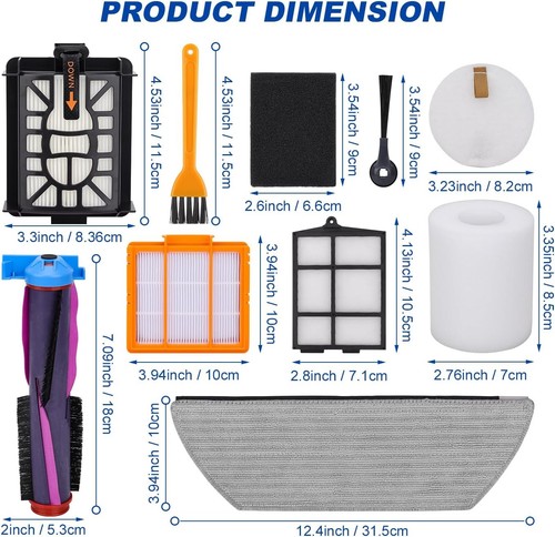 6-Pack Replacement Mop Pads For Shark Robot Vacuums - Washable Microfiber Vacmop Refills