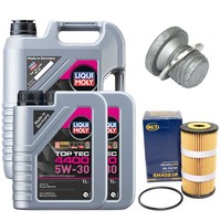 MotoröL Filter Set 5W-30 Liqui Moly 7 Liter + Schraube FüR Mercedes C-Klasse